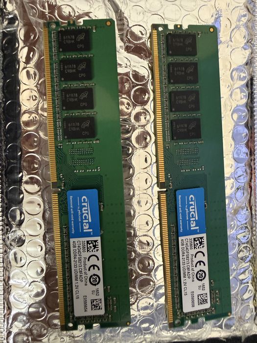 Memorie Crucial 8GB (2x4GB), DDR4, 2133MHz