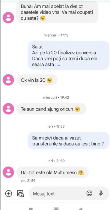 Transfer casete video vechi