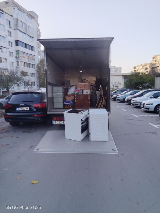 Транспортни услуги камион с падащ борд