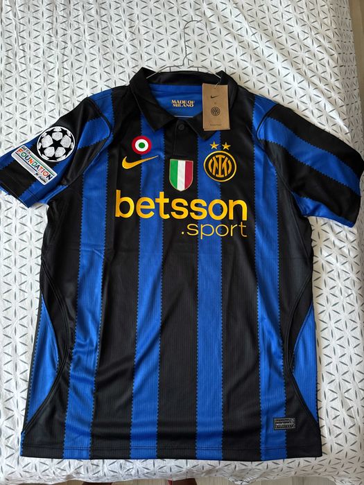 Tricou Inter Milano home albastru 2026-2027 sezonul nou cu badge champions league