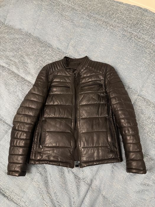 Кожаная куртка утепленная