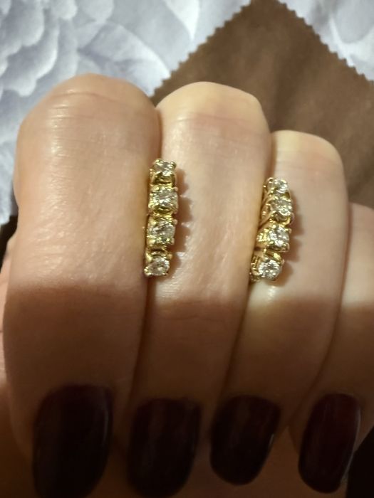 серьги с бриллиантами!