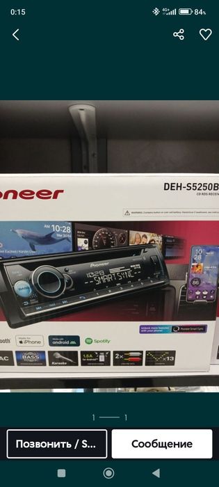 Pioneer DEH-5250BT усилитель sony