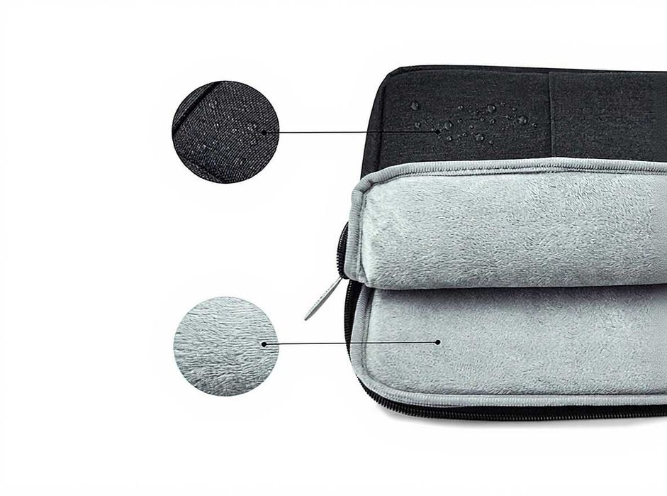 Husa laptop universala 15.6 impermeabila cu protectie buzunar telefon