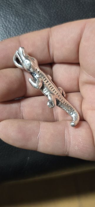 Pandant argint crocodil