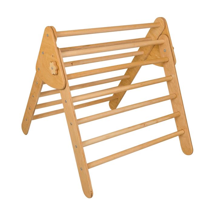 Set de catarare mare 2in1, Triunghi Pikler cu Rampa si Arc Escaladare