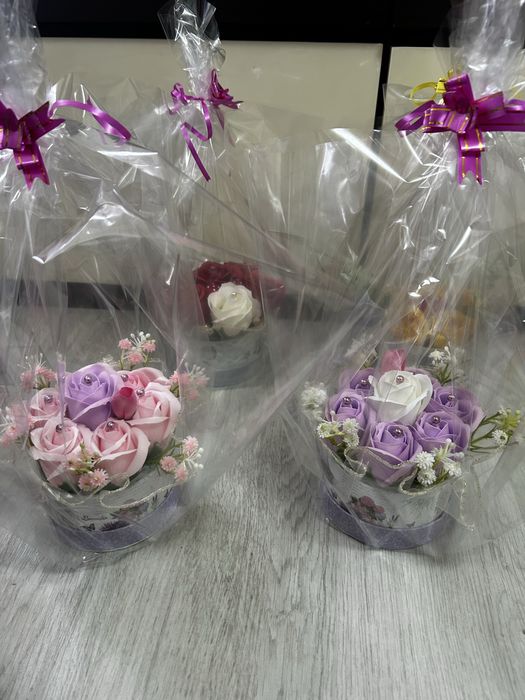 Mini aranjament trandafiri sapun