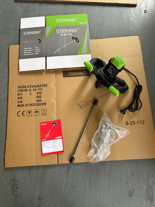 Строителен миксер - бъркалка  за бетон STAHLMAYER 2400W