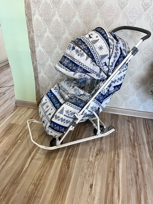 Санки коляска детские ника