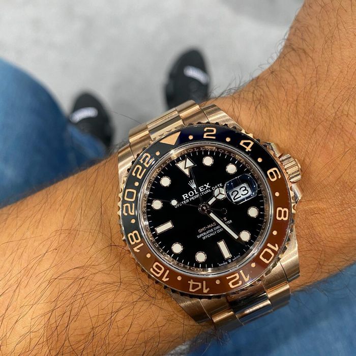 ceas rolex gmt - master ll  roze  40,mm