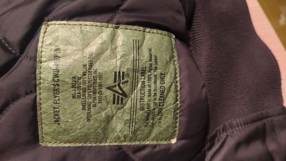 бомбер alpha industries cwu-45
