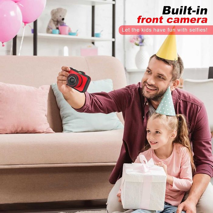uleway Детска цифрова камера със селфи 48MP 1080P HD 3,5-инчов екран