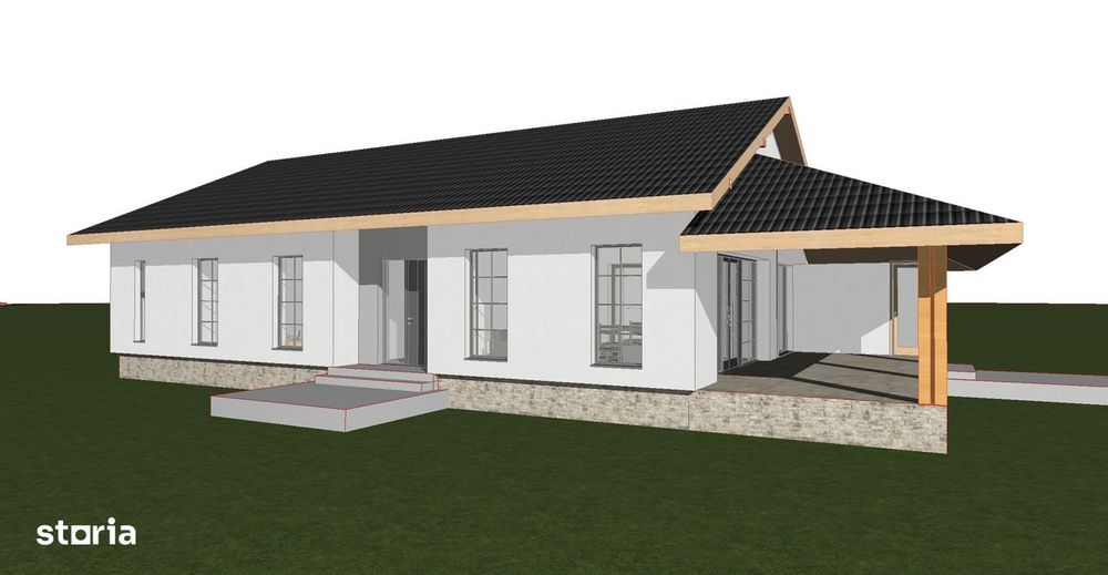 De vânzare – Casă nouă în roșu, sat Sârbi, comuna Sarbi (Bihor)