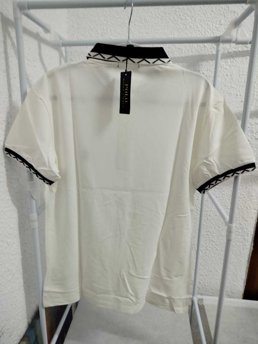 Tricou Polo Ralph Lauren alb negru Xl