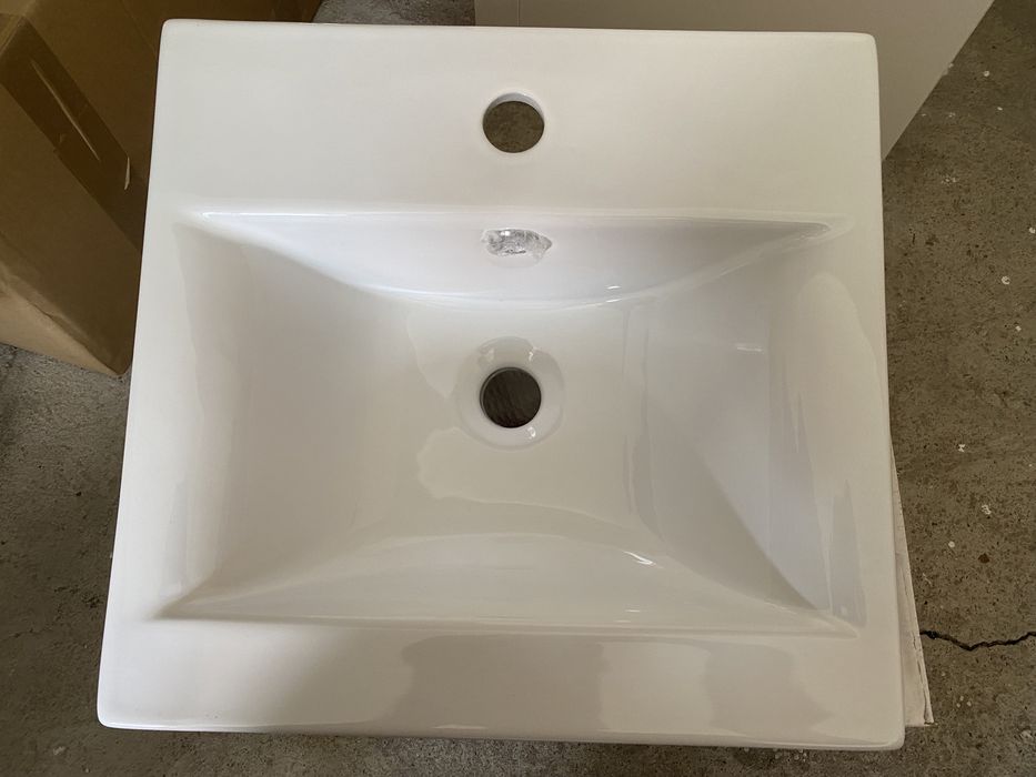 Chiuvetă încorporată, alb, 42 x 39 x 18 cm, ceramică