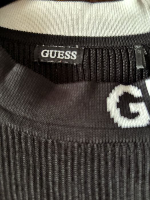 Rochie Guess neagră, mărimea S, logo Guess, stare excelentă