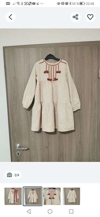 Rochiță cu dres (M & S) pentru 6-7 ani