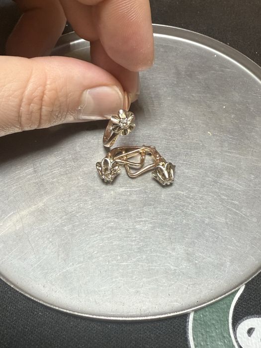 Комплект с бриллиантами