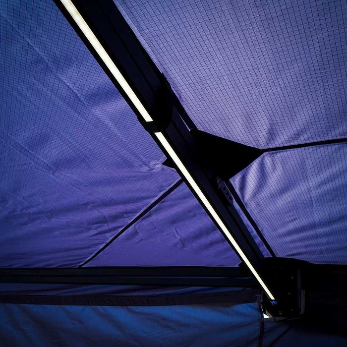 Marchiza auto Overlander 270 de grade, Husă PVC - Off Road, Camping 2.5 METRI cu LED - stanga sau dreapta