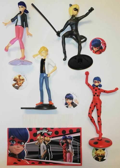 Макси фигурки на Kinder от Калинката и Черния котарак - Miraculous