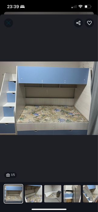Детсткая двухьярусная кровать