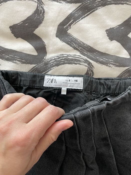 Черна дънкова пола-панталон на ZARA - р-р 116