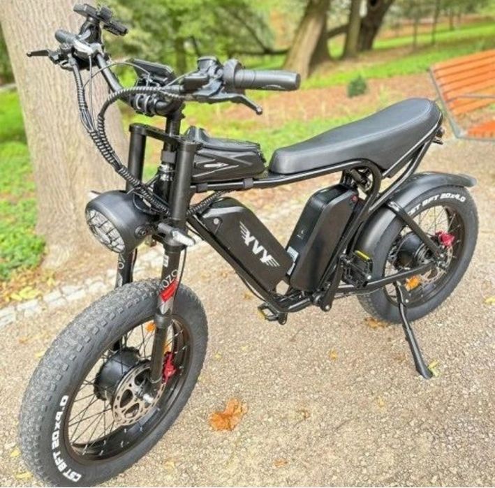Нов!! Електрически велосипед YVY C20 Max 2000W 52V/2*20Ah 60 км.ч. 120 км.