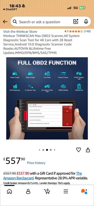 THINKSCAN Max OBD2 Автомобилна Диагностика