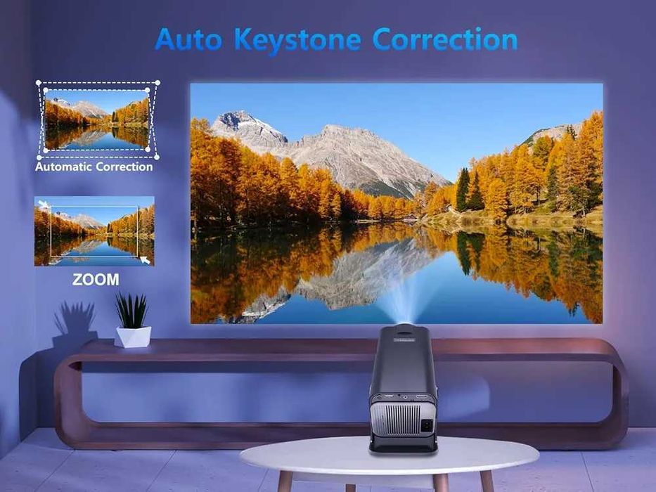 Videoproiector portabil SMART 12000lumeni Android11 WiFi6 Bluetooth 4K