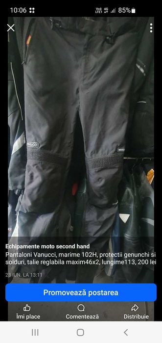 Pantaloni moto second hand