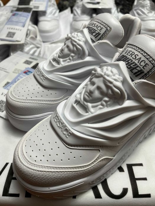 **NEW MODEL 2026** Adidasi~sneakers high-top Versace Odissea White