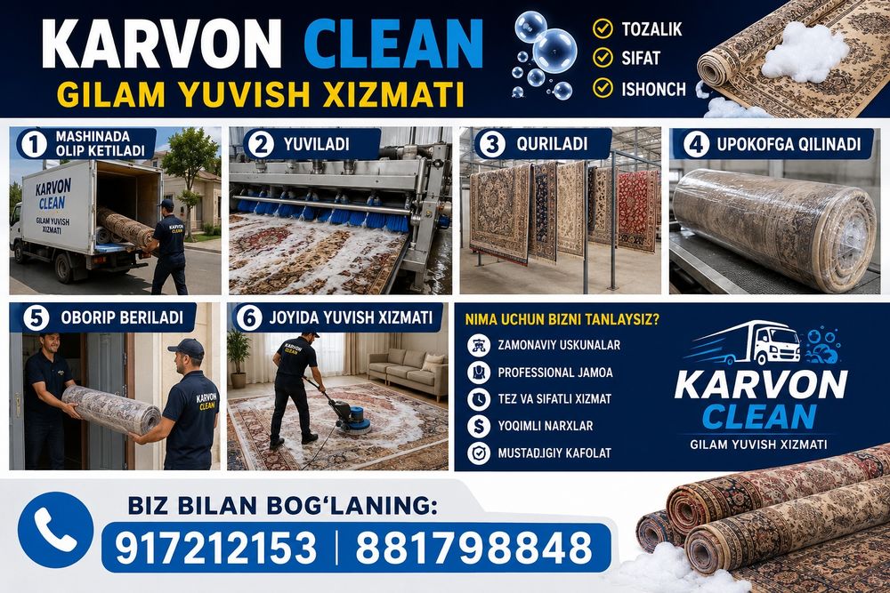 Karvon gilam yuvish hizmati