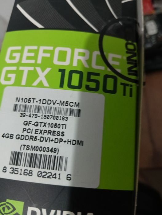 Продам GF-GTX 1050 Ti (INNO3D)