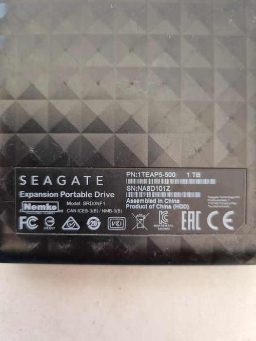 Hard extern seagate 1Tb