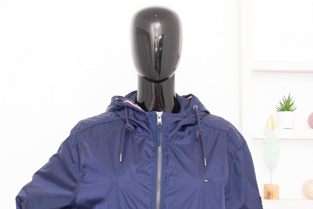 Tommy Hilfiger Оригинално дамско яке тъмносиньо Windbreaker Ветровка XL