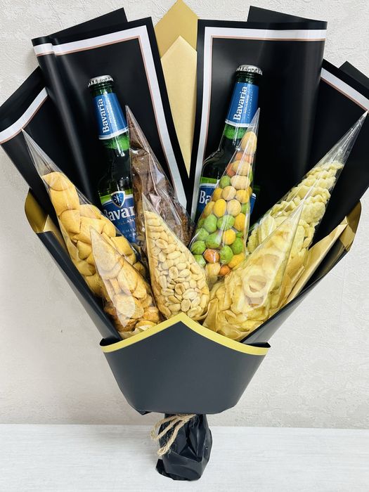 Съедобные мужские букеты