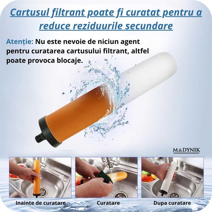 Filtru apa potabila Madynik™, purificator in ceramica, cap. 6000 lt