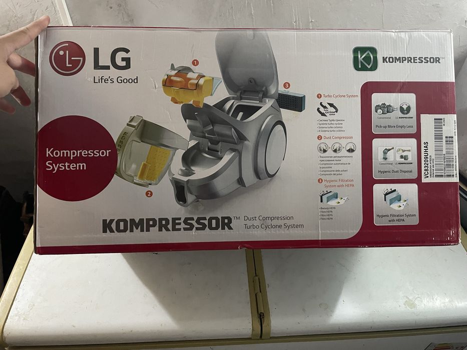 Пылесос LG тек 1 ақ рет қолдандық. Су жаңа