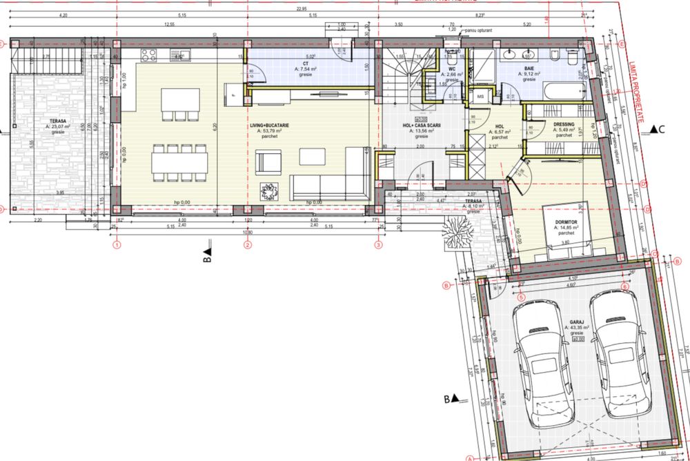 teren ghimbav cu proiect casa