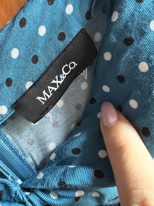 Rochie Max&co albastra cu buline s m