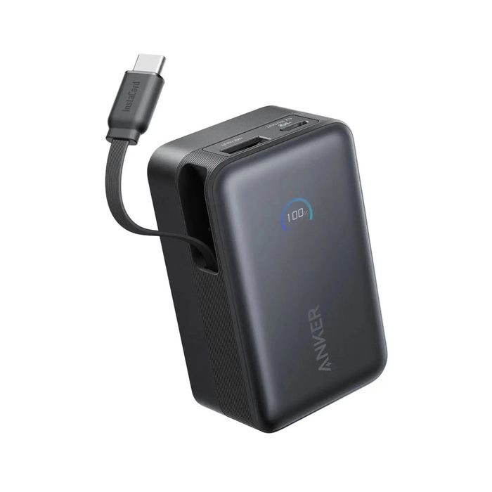 Anker Nano Power Bank 10000mAh 45W with Built-In Cable A1638