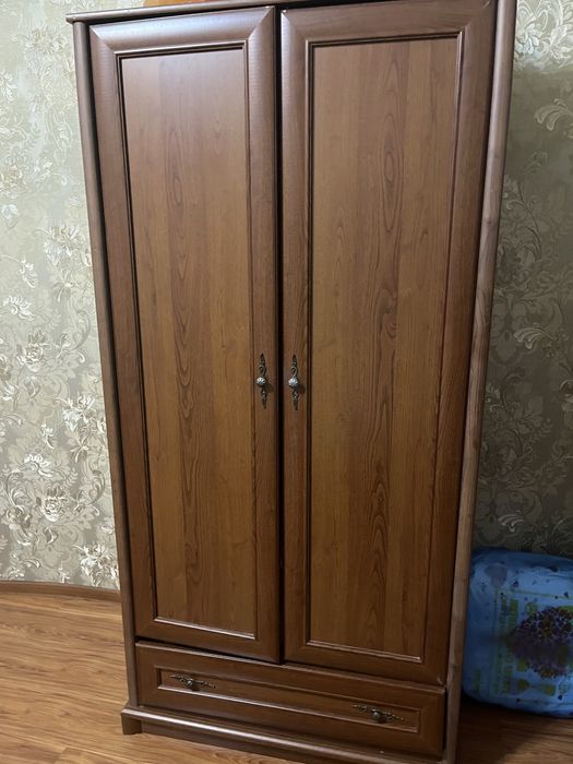 Распашной шкаф, чистое дерево