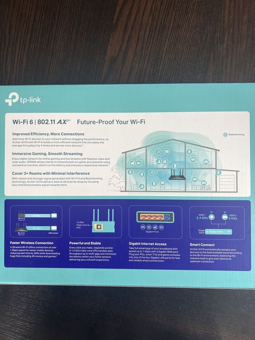 Router Wi-Fi 6 Archer AX1500 Next-Gen