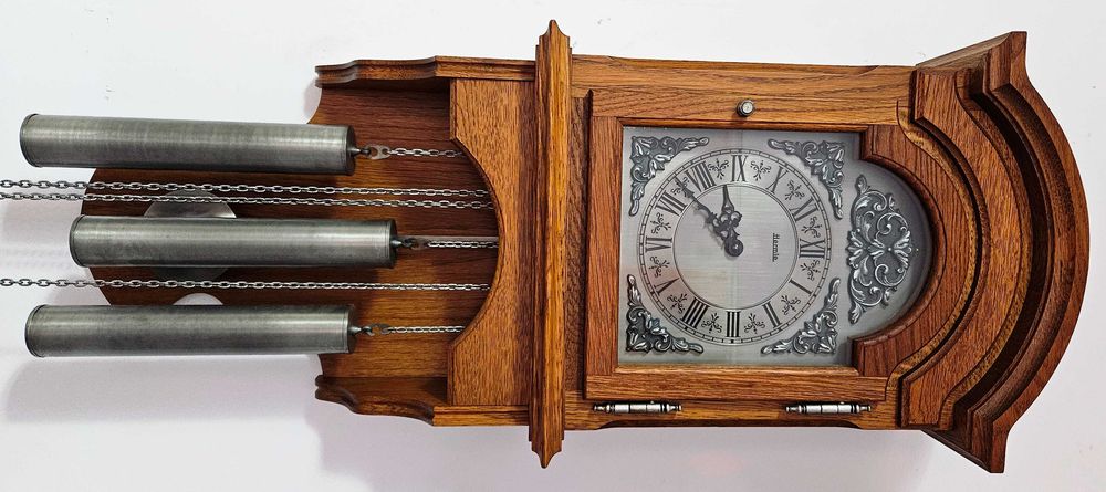 Ceas de perete cu pendul si 3 greutati Hermle-Westminster