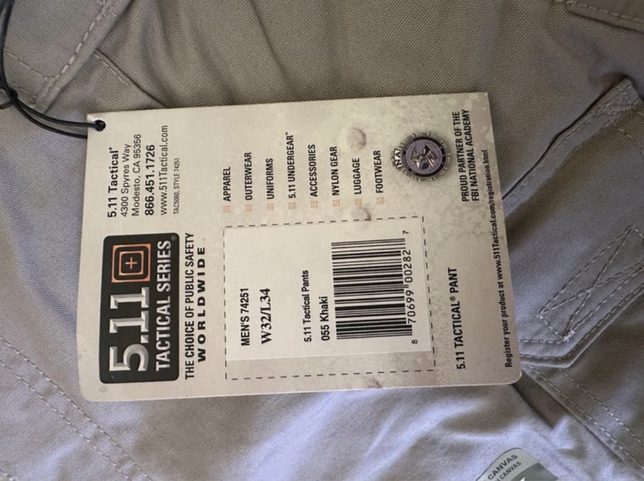 Pantaloni tactici 5.11 khaki