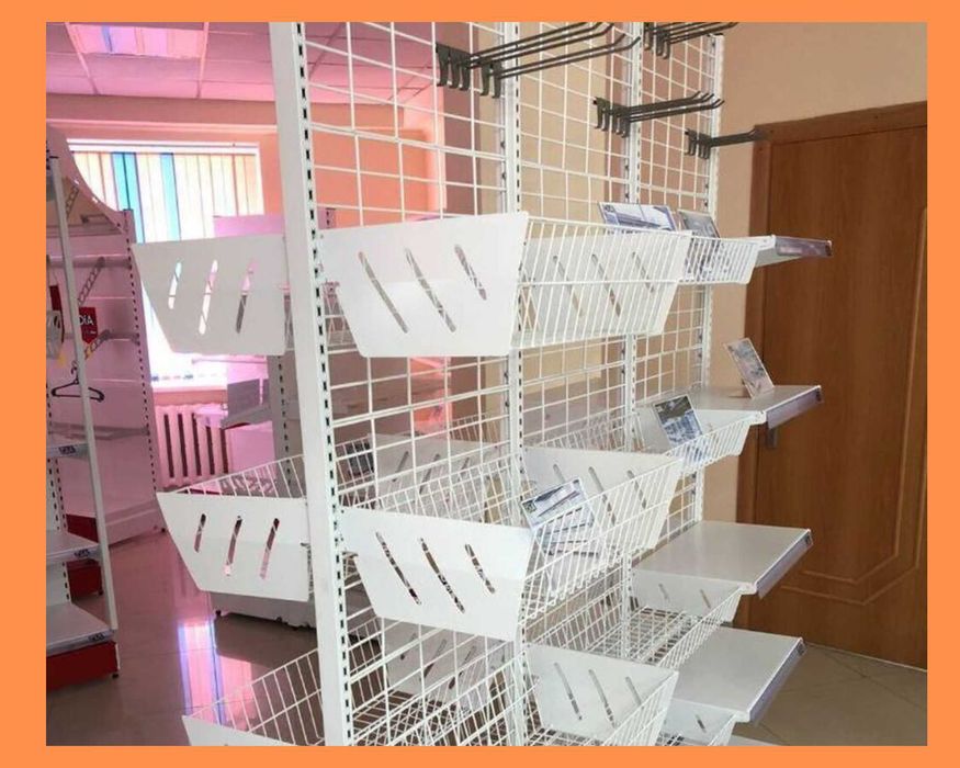 Стеллаж металлический сборный, полка стеллаж, полка металлическая alts