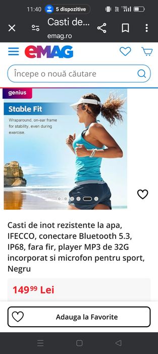 Vând căști  bluetooth