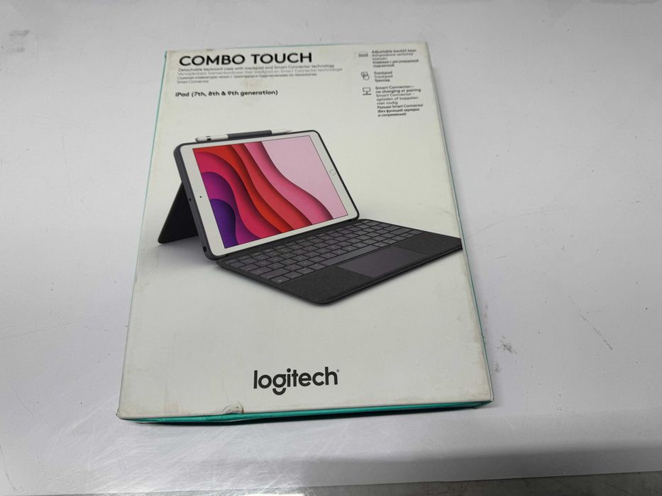 Kлавиатура - Logitech Combo Touch iPad 7 , iPad 8 , iPad 9