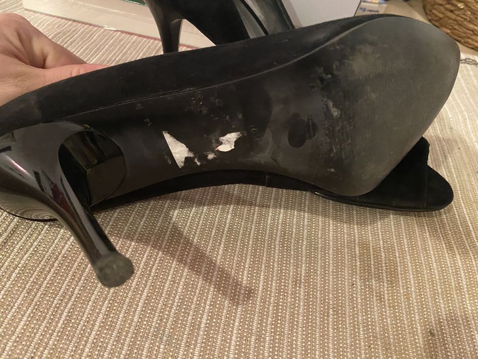 Superbe SANDALE STILETTO Guess - piele intoarsa - 40