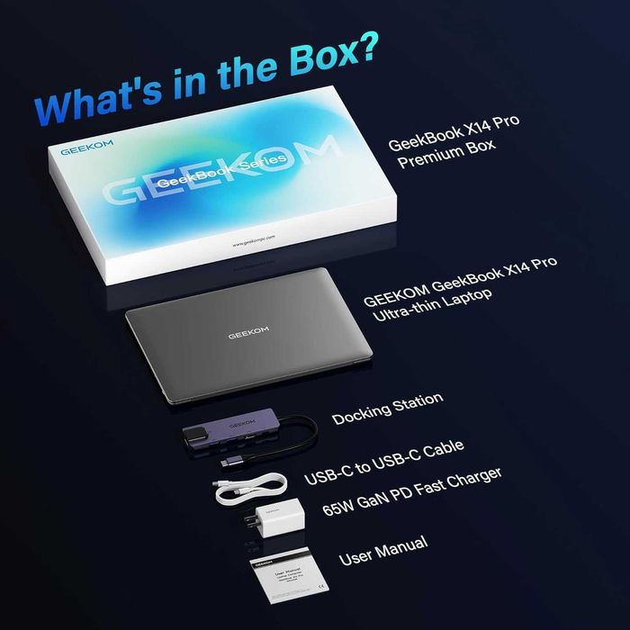 Ультрабук Geekom GeekBook X14 Pro Intel core Ultra 9 185H 32Gb/2Tb